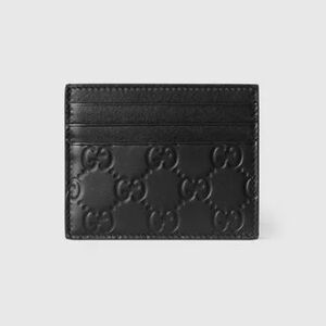 Gucci GG Embossed Emblem Card Case Holder